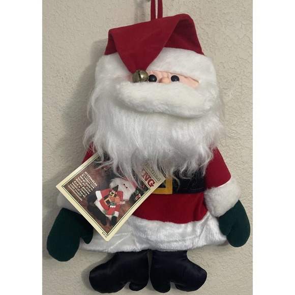 1981 Vintage Hallmark Christmas Santa Stocking w/Bell NEW - Picture 1 of 6